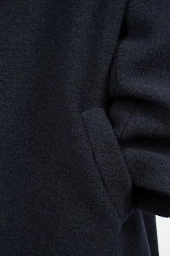École de Curiosités Coper Coat Dark Navy| Outerwear
