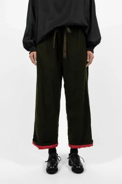Chez Vidalenc Coulisse Pant L90 Dark Khaki| Trousers
