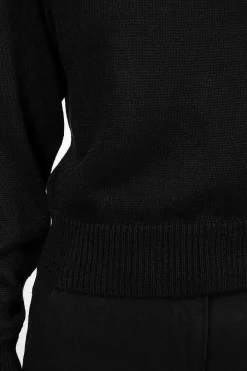 Margaret Howell Crew Neck Black Linen/Cotton| Knitwear
