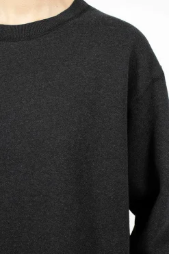 Toujours Crew Neck Pullover Heather Black| Tops