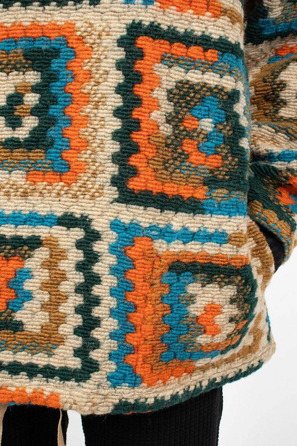Engineered Garments FWK Crochet L/S Hoodie Multi| Knitwear