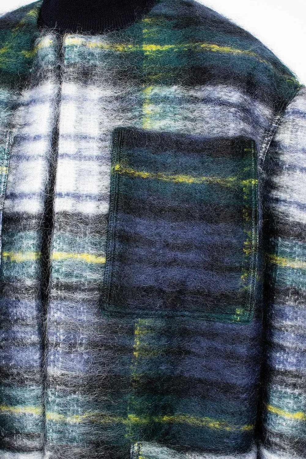 Sofie D'Hoore Croft Woven Jacket Green Tartan| Outerwear