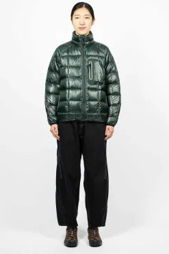 and wander Diamond Stitch Down Jacket Green| Outerwear