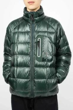 and wander Diamond Stitch Down Jacket Green| Outerwear
