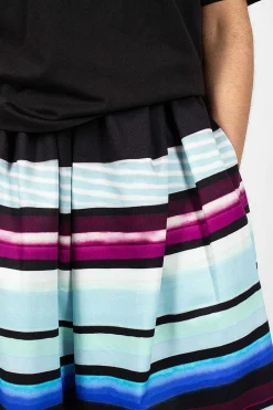Dries Van Noten Digital Print Skirt Blue| Skirts