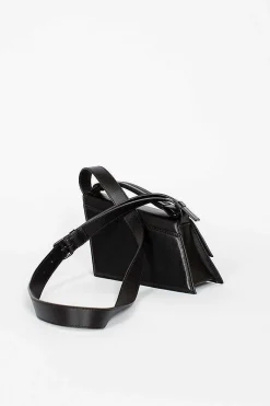 Acne Studios Distorted Leather Handbag Black| Bags