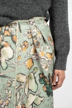 Dries Van Noten Distressed Floral Pencil Skirt| Skirts