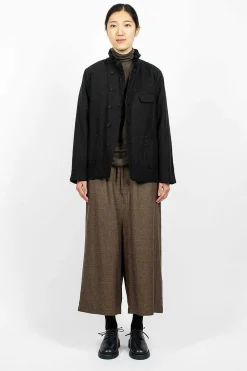 Vlas Blomme Double Breasted Jacket Black| Outerwear