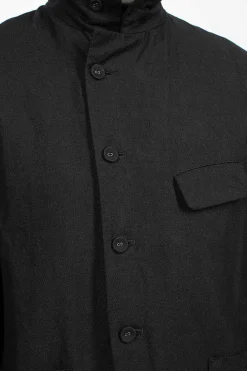 Vlas Blomme Double Breasted Jacket Black| Outerwear