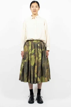 Casey Casey Double Riddeaux Skirt Ikat Khaki| Skirts