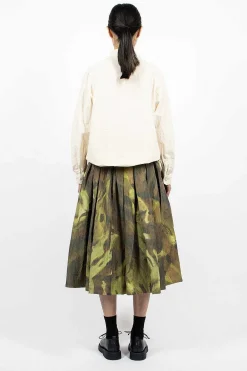 Casey Casey Double Riddeaux Skirt Ikat Khaki| Skirts