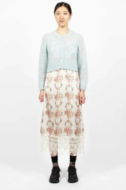 Simone Rocha Embellished Cardigan Baby Blue| Knitwear
