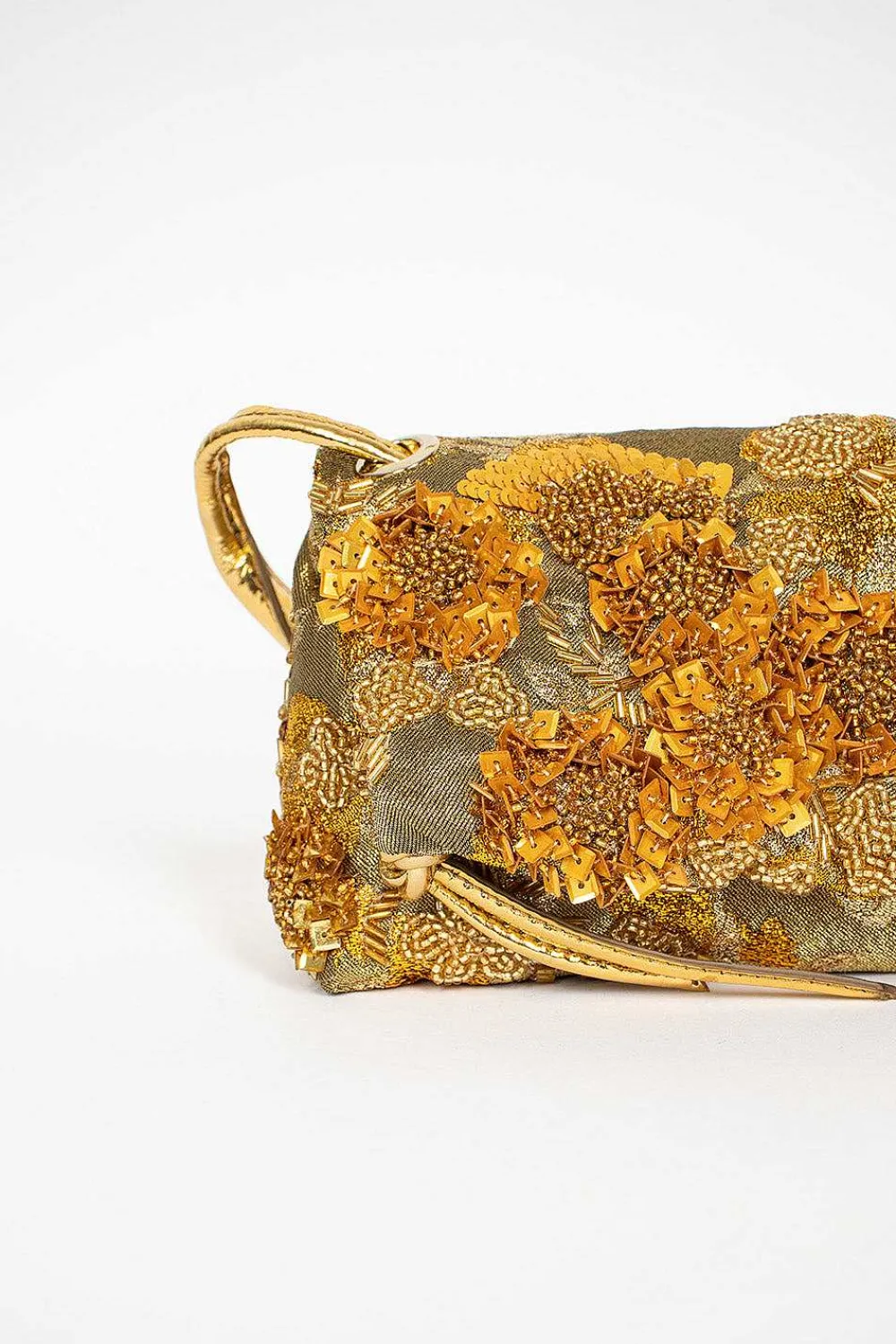 Dries Van Noten Embellished Mini Bag Gold| Bags