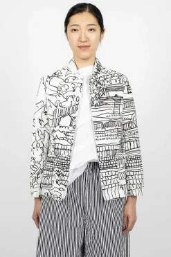 Daniela Gregis Equestrian Village Jacket Black/White| Outerwear