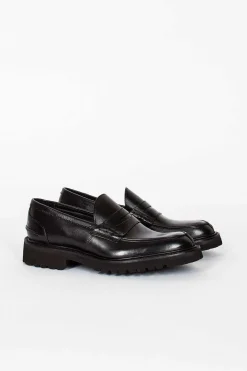 Tricker’s Eva Penny Loafer Black| Shoes