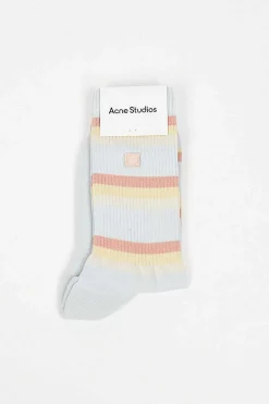 Acne Studios Face Socks Blue/Multi| Tights & Socks