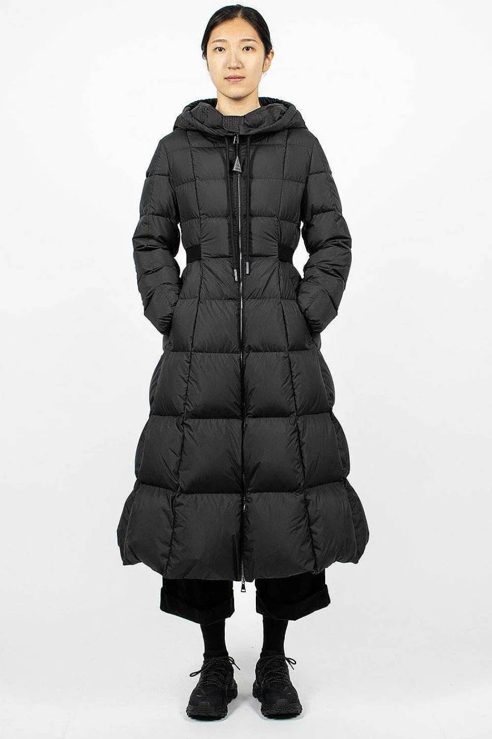 Moncler Faucon Down Coat Black| Outerwear