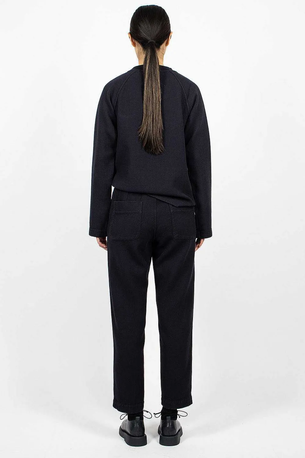 Casey Casey Felix Pant Navy Jersey| Trousers