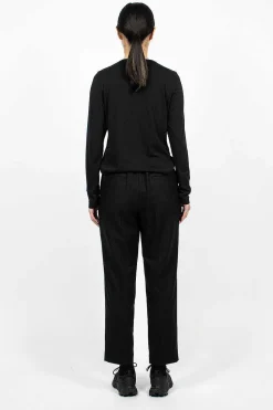 Moncler Flannel Jogging Trousers Black| Trousers