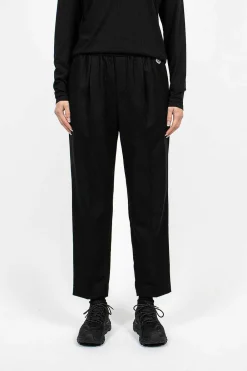 Moncler Flannel Jogging Trousers Black| Trousers