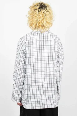 Acne Studios Flannel Overshirt White/Black| Outerwear