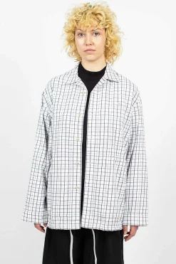 Acne Studios Flannel Overshirt White/Black| Shirts