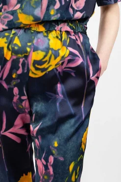 Dries Van Noten Floral Pants Navy| Trousers