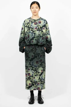 Dries Van Noten Floral Sweatshirt Dip Dye| Tops