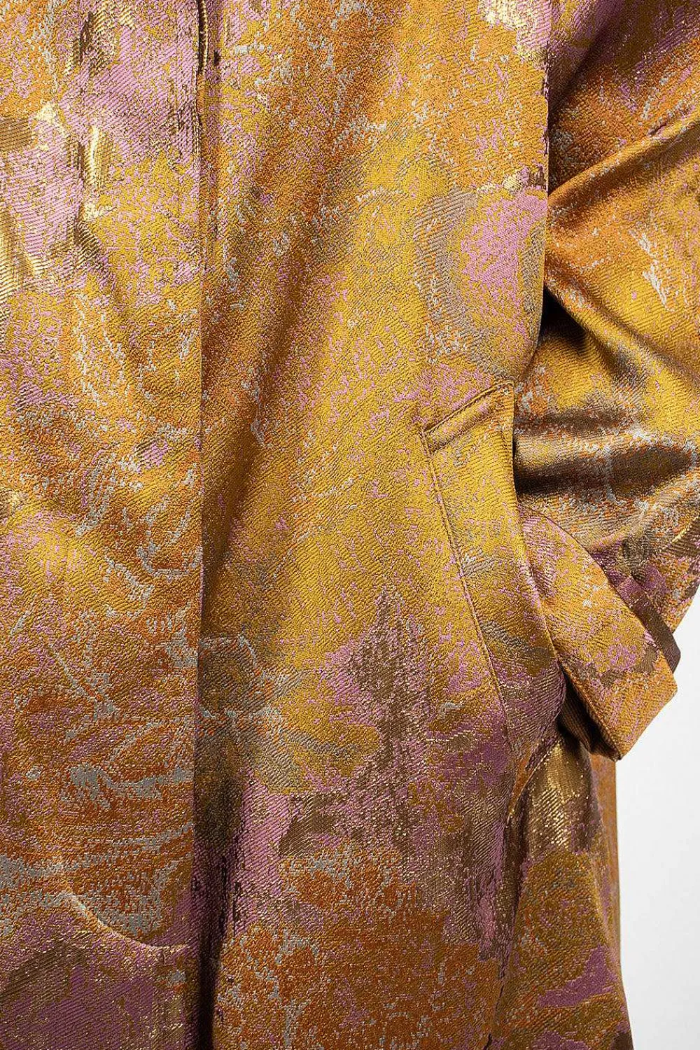 Dries Van Noten Floral Tapestry Coat Old Rose| Outerwear