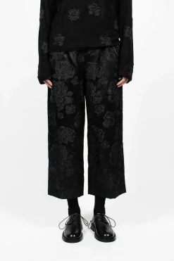 Comme Des Garçons Comme Des Garçons Floral Trouser Black| Trousers
