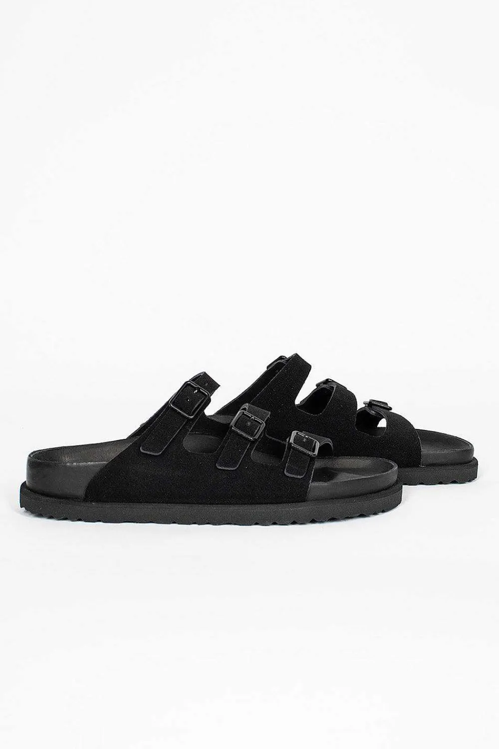 Birkenstock Florida Suede Sandal Black| Shoes