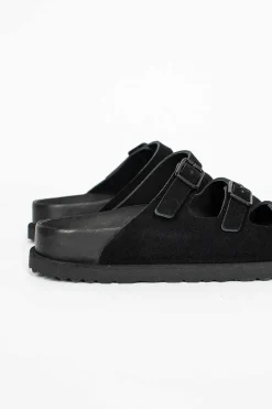 Birkenstock Florida Suede Sandal Black| Shoes