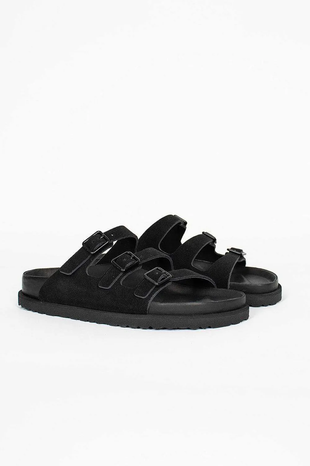 Birkenstock Florida Suede Sandal Black| Shoes