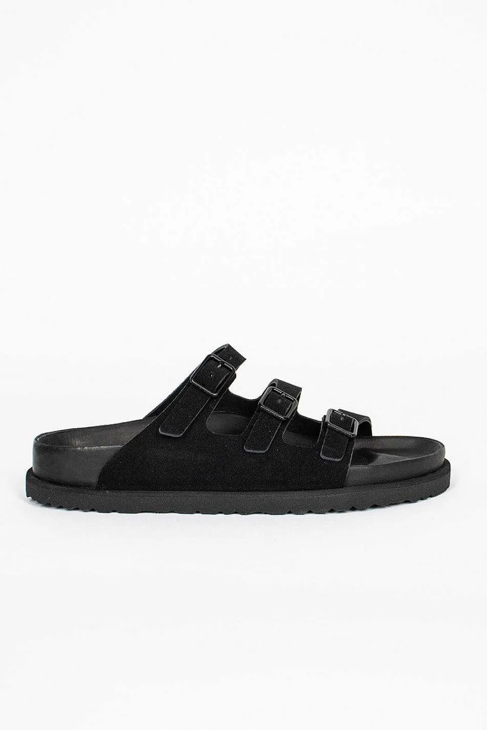 Birkenstock Florida Suede Sandal Black| Shoes