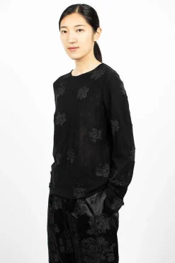 Comme Des Garçons Comme Des Garçons Flower Knit Black| Knitwear