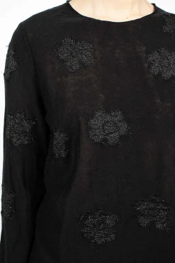 Comme Des Garçons Comme Des Garçons Flower Knit Black| Knitwear