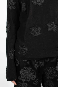 Comme Des Garçons Comme Des Garçons Flower Knit Black| Knitwear