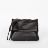 Dries Van Noten Folded Leather Bag Black| Bags