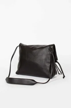 Dries Van Noten Folded Leather Bag Black| Bags