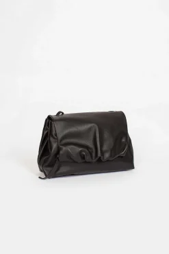 Dries Van Noten Folded Leather Mini Bag Black| Bags
