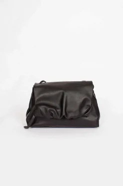 Dries Van Noten Folded Leather Mini Bag Black| Bags