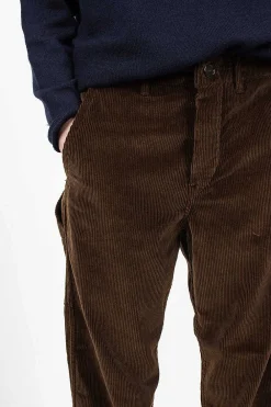 Orslow French Work Pant Dark Brown Corduroy| Trousers