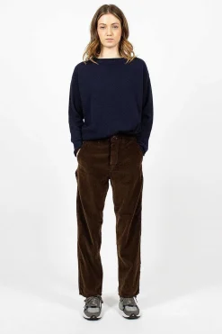 Orslow French Work Pant Dark Brown Corduroy| Trousers