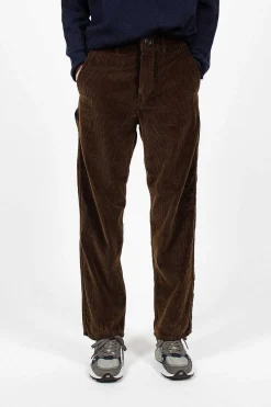 Orslow French Work Pant Dark Brown Corduroy| Trousers