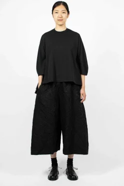 Comme Des Garçons Comme Des Garçons Frill Side T-Shirt Black| Tops