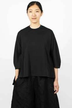 Comme Des Garçons Comme Des Garçons Frill Side T-Shirt Black| Tops