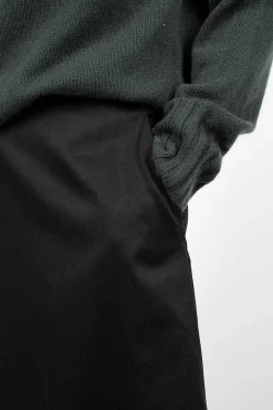 Margaret Howell Full Skirt Sateen Black| Skirts