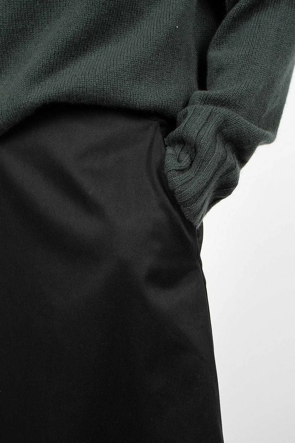 Margaret Howell Full Skirt Sateen Black| Skirts