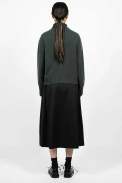 Margaret Howell Full Skirt Sateen Black| Skirts