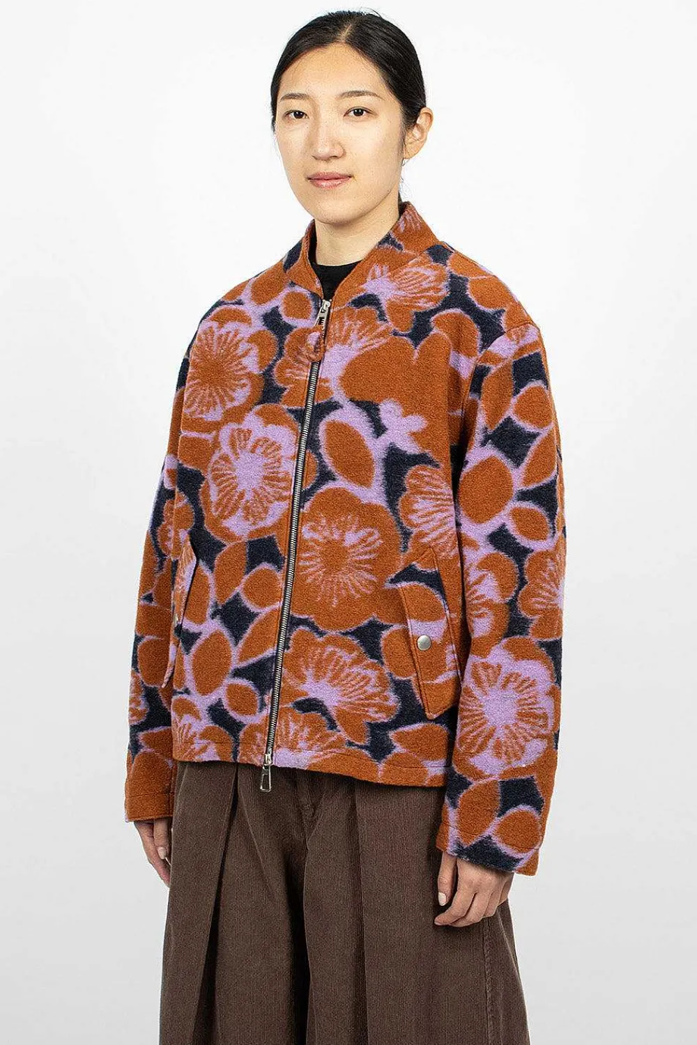 YMC Gabby Jacket Floral Navy| Outerwear
